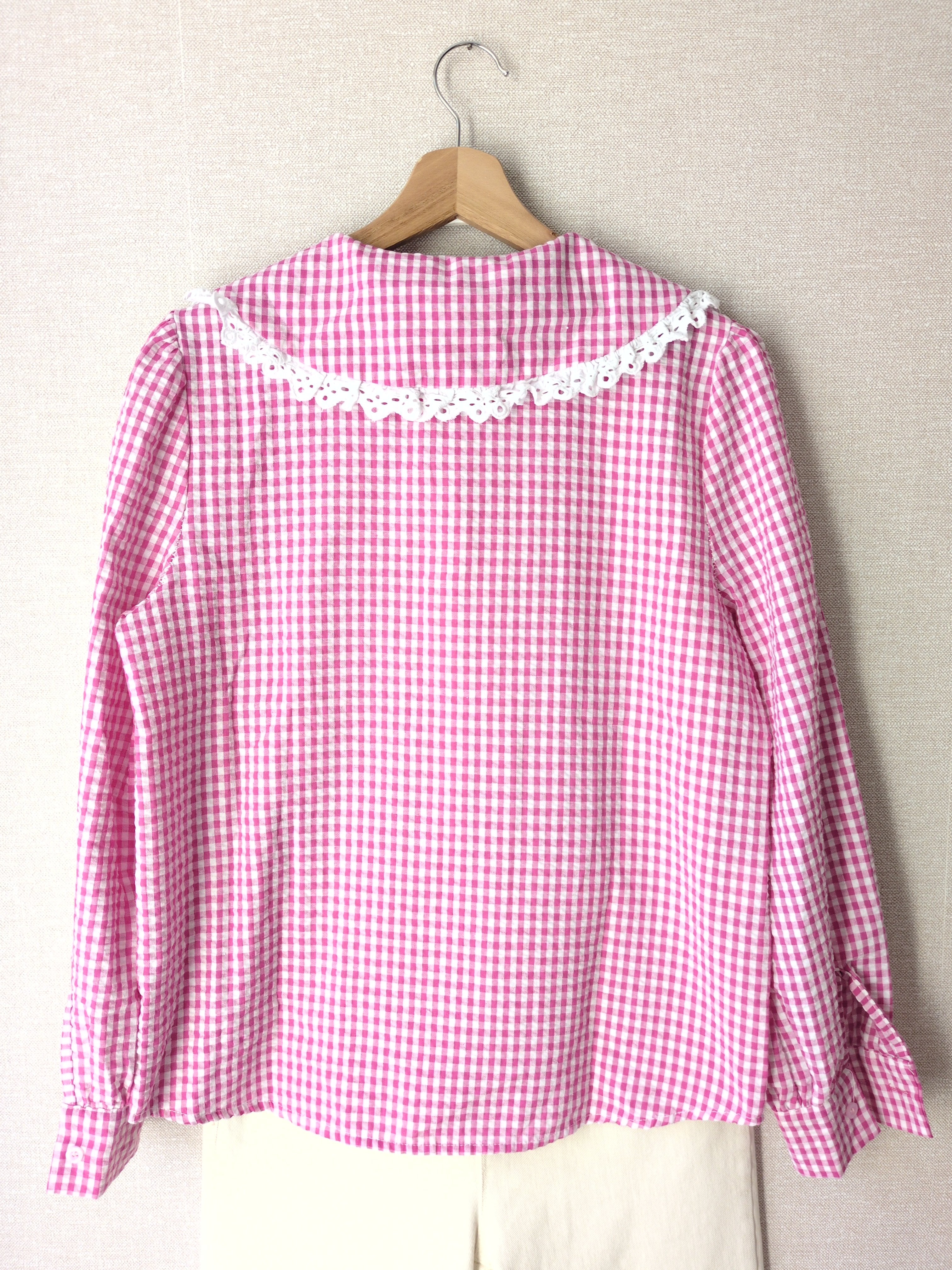 Chemisier Vichy rose Intuition – Taille S