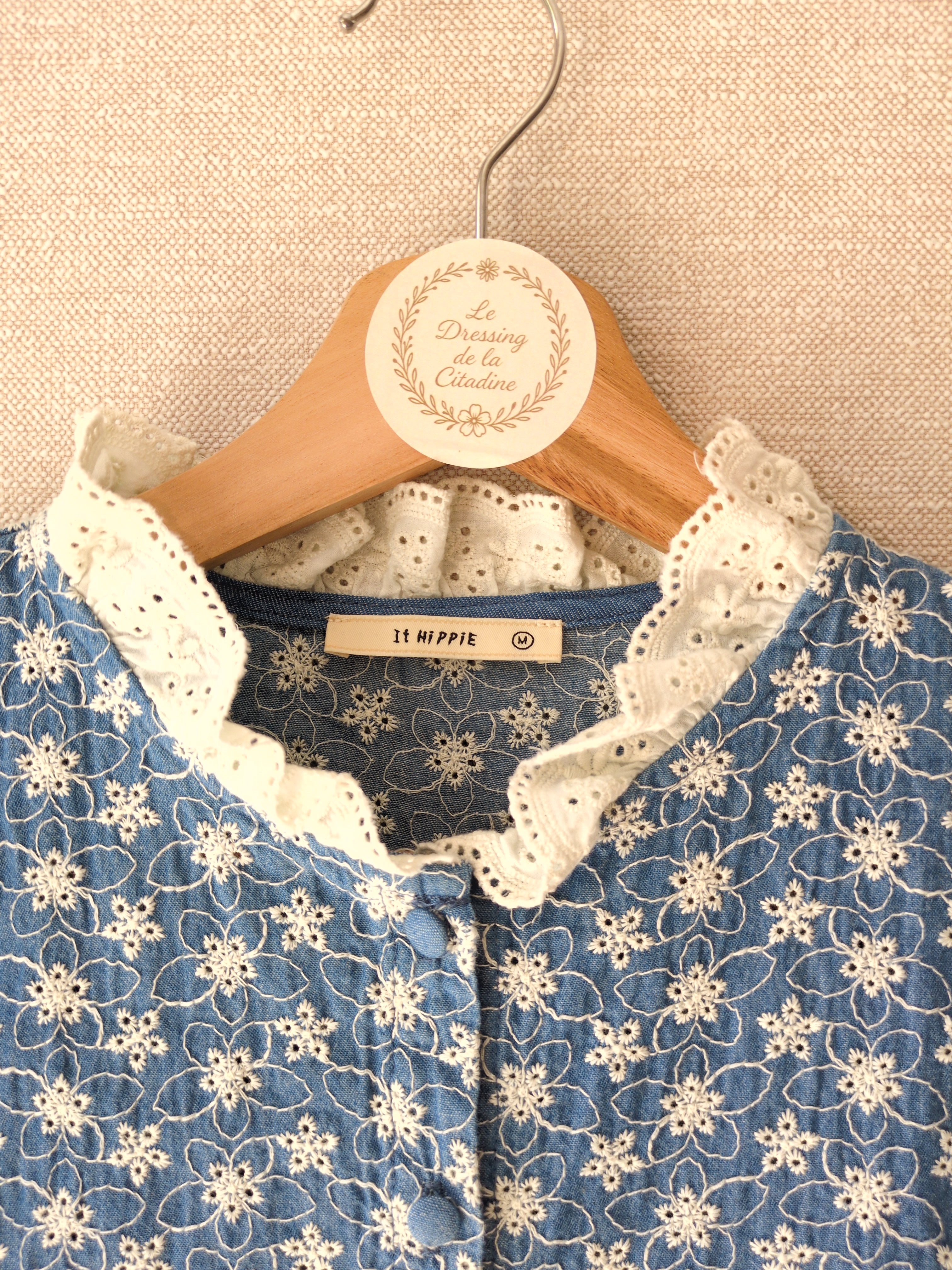 Chemise broderie coton - it hippie taille M