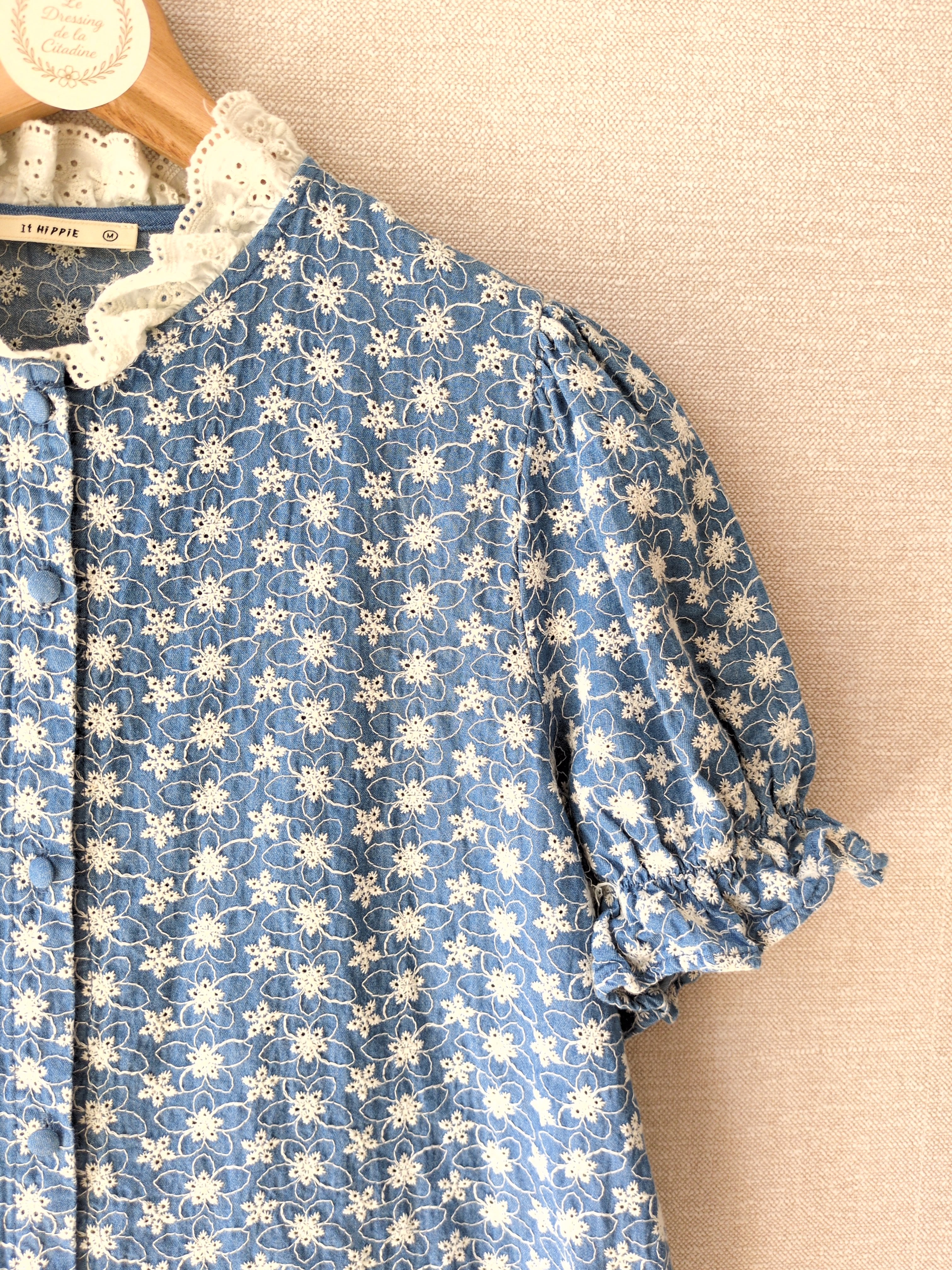 Chemise broderie coton - it hippie taille M